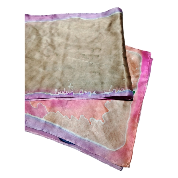 Judy Anya Iris Accessories - .Judy Anya Iris Designer ~ Silk Long Rectangular Scarf